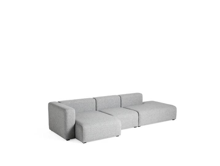 HAY Mags Modulsofa Stoff Hallingdal 130 grau, links