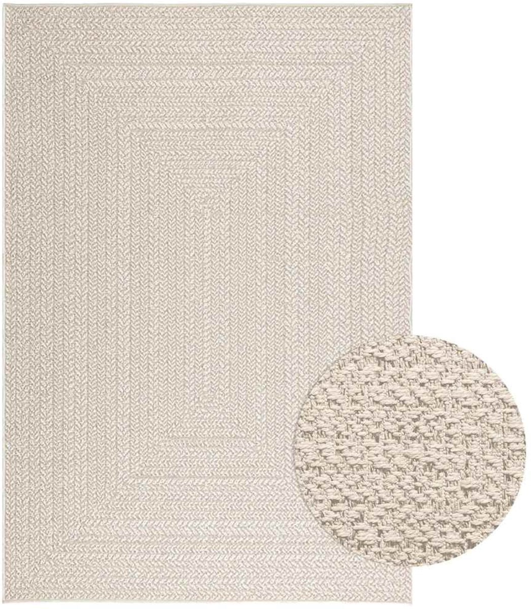 vidaXL Vloerkleed ZIZUR Jute Look voor Binnen en Buiten 140 x 200 cm