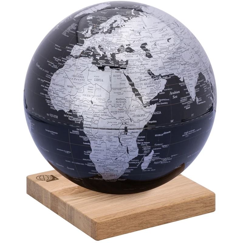 TROIKA Globus EXPLORER 360 schwarz, silberfarben, glänzend