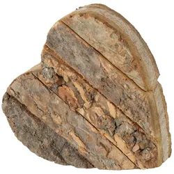 Dekoaufsteller Gerda Herz Mangoholz Dunkelbraun L.12 cm B.12 cm