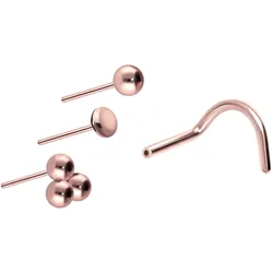 Titan Nasenstecker Spirale mit Push Fit AUFSATZ MIX