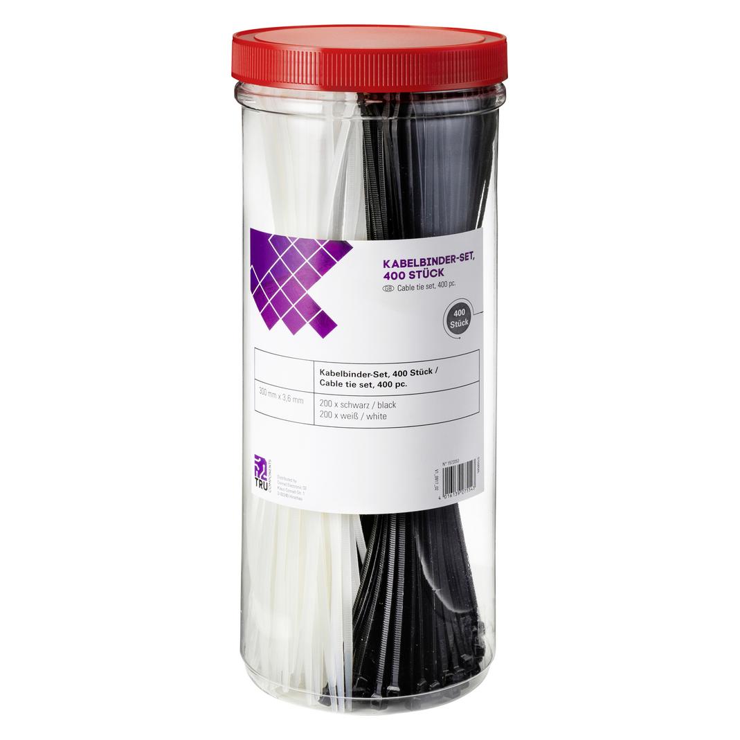Tru Components Kabelbindersortiment, 400tlg (300 mm, 400 Stk.) (1572053)
