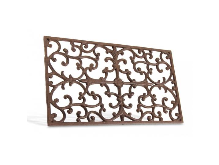 Paillasson rectangulaire fonte marron