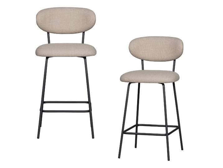 Tchibo - 2 Woood Barhocker »Kjeld« - 46x52x93cm - schwarz -