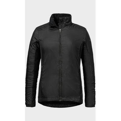 Outdoorjacke SCHÖFFEL "Ins Jacket Style Samaia WMN", Damen, Gr. 38, schwarz (9990, schwarz), Oberstoff: 100% Nylon. Oberstoff: 100% Polyester. Futter: 100% Polyester, regular fit, hoch geschlossener Ausschnitt, Jacken Outdoorjacke