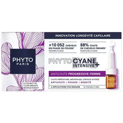 Phyto, Gesichtsserum, PHYTOCYANE INTENSIVE+ ampoules for women, 12 units