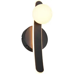 Wandleuchte LED NAPOLI (BHT 12x34,50x14,50 cm) - schwarz - BHT 12x34,50x14,50 cm