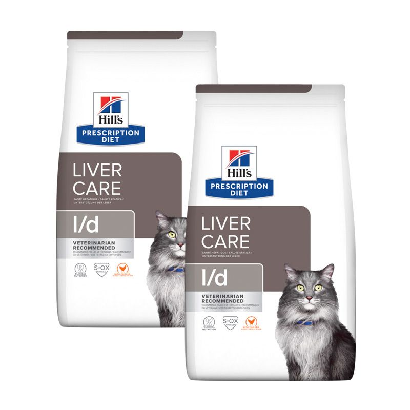 2x Hill's Prescriptioen Diet Liver Care l/d Huhn 2x1,5 kg Pellets