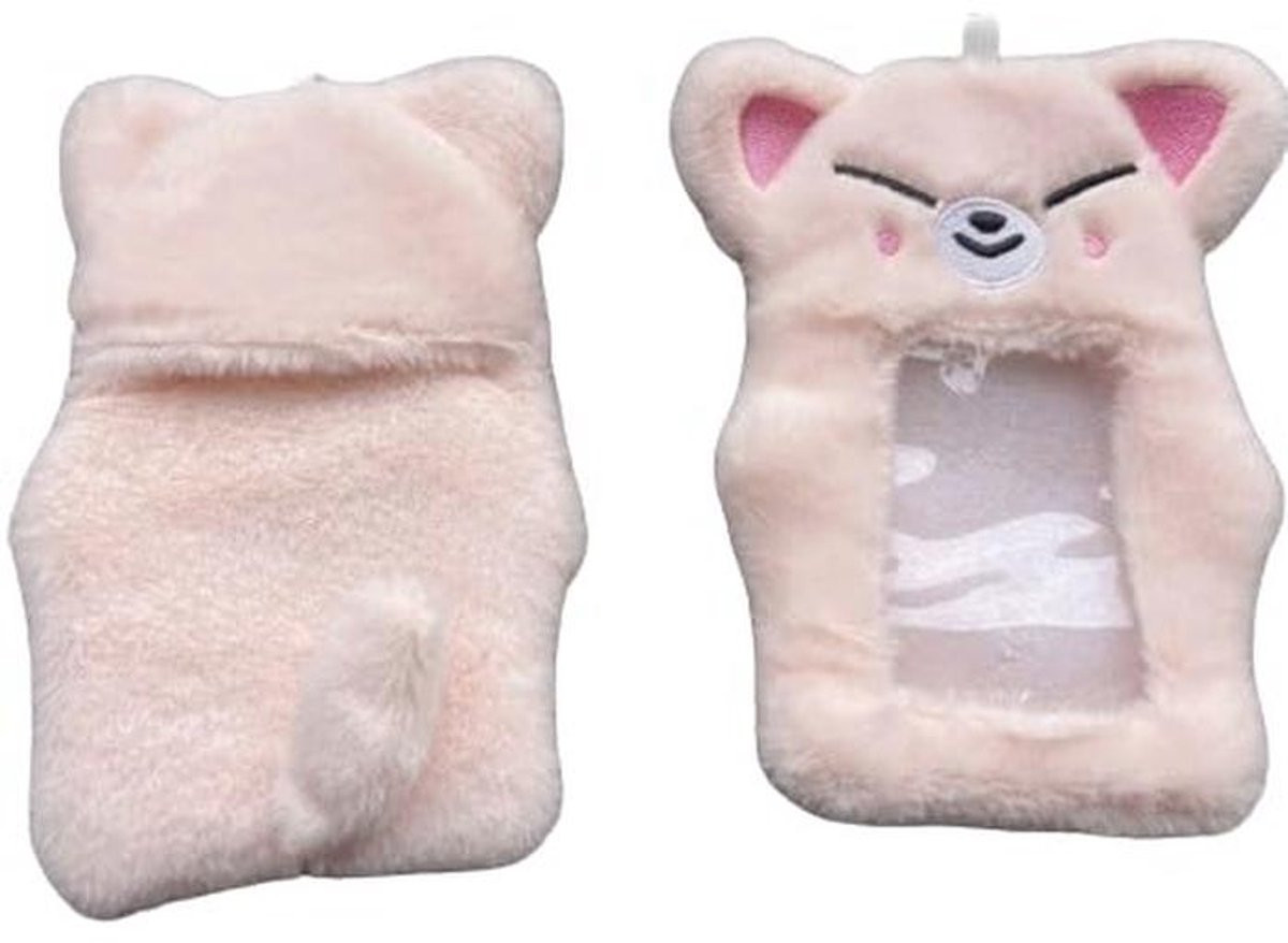 Pluche foto kaartenhouder voor Hyunjin, Felix en Bangchan - Casual postkaart cover voor bescherming
