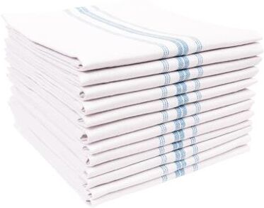 KAF Home Classic Cotton Stripe Towels, Set of 12