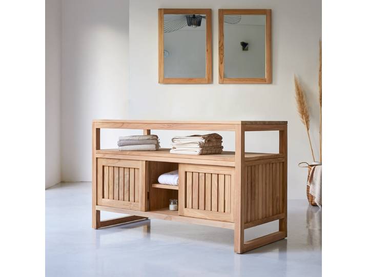 Aufbewahrungsmöbel Colonial aus Teakholz, 120 cm - Natur