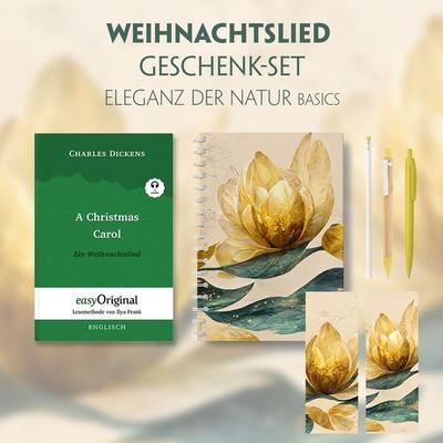 Ein Weihnachtslied Geschenkset (Hardcover + Audio-Online) + Eleganz der Natur Schreibset Basics, Set von Charles Dickens, EasyOriginal Verlag,