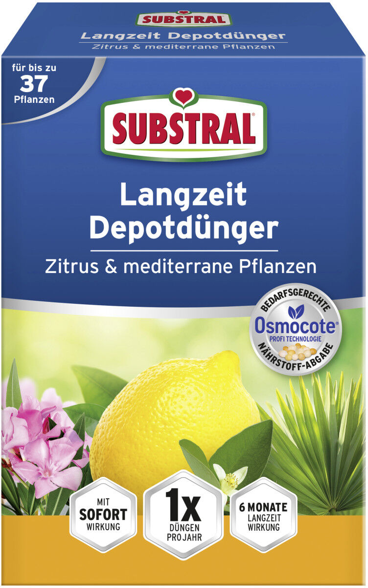 Substral Langzeit Depotdünger Zitrus & mediterrane Pflanzen 750 g