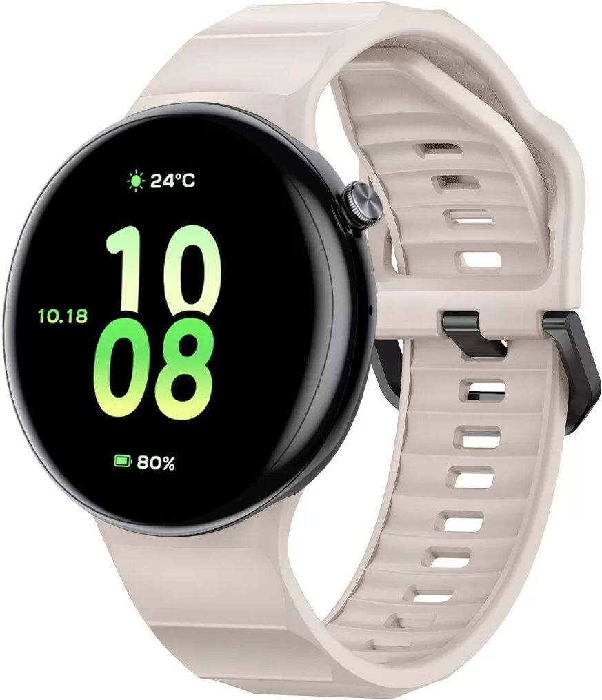 INF Kompatibel mit Honor Watch Fit Silikonarmband - Komfortabel & Waschbar Weiß