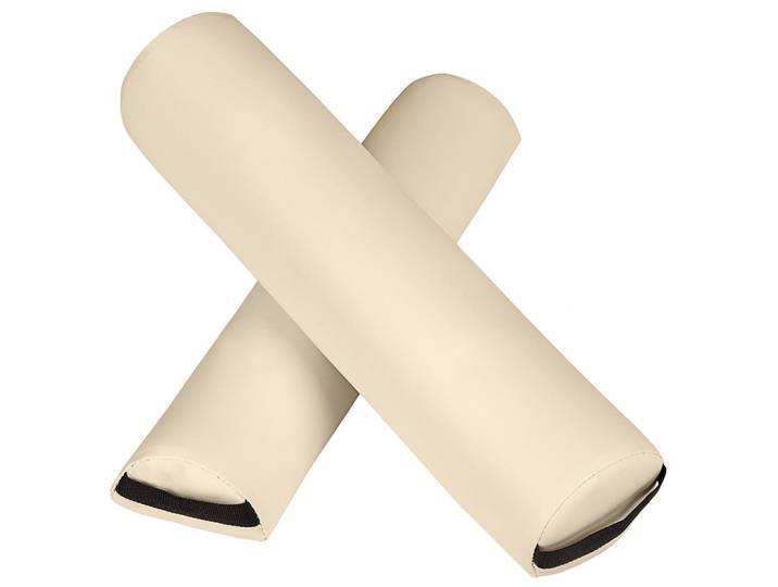 tectake Lagerungsrollen-Set, inklusive Tragegriffe und Reißverschluss, beige, Beige, Leder, 8x14x64 cm, Freizeit & Co, Wellness & Gesundheit, Gesundheit