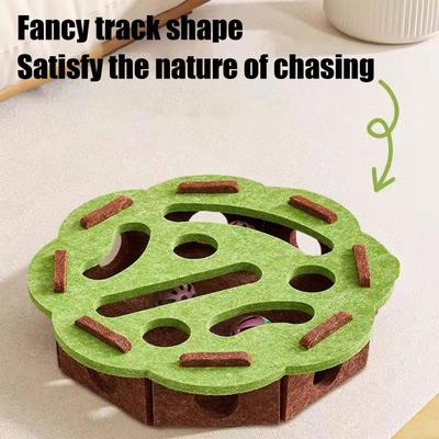 Inspire Essentials PuzzlePaws Felt Cat Maze Scratcher Toy PuzzlePaws Felt Cat Maze Scratcher Toy