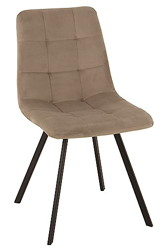 J-Line Morgan Stoel Textiel/Metaal Beige - 2 stuks