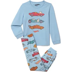 Tchibo - Kinder-Pyjama »Hot Wheels« - Baby - Gr. 86/92 - blau/print