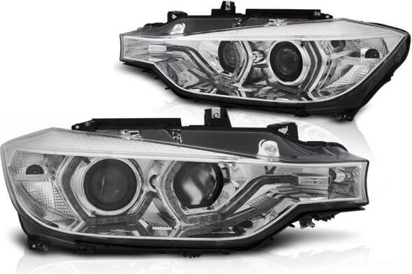 Xenon Scheinwerfer DRL LED Tagfahrlicht passend für BMW 3er F30 F31 Bj. 11-15 Chrom