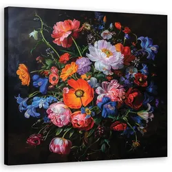 WANDBILD vintage blumenstrauß
