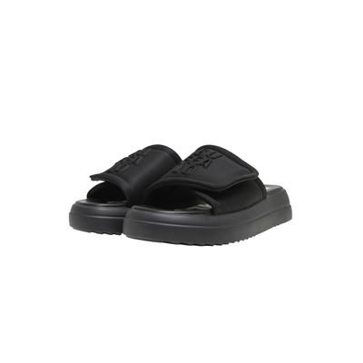 Plateausandaletten BUFFALO "Buffalo ZYDA - VEGAN LYCRA", Damen, Gr. 39, schwarz, Kunstfaser, unifarben, Schuhe