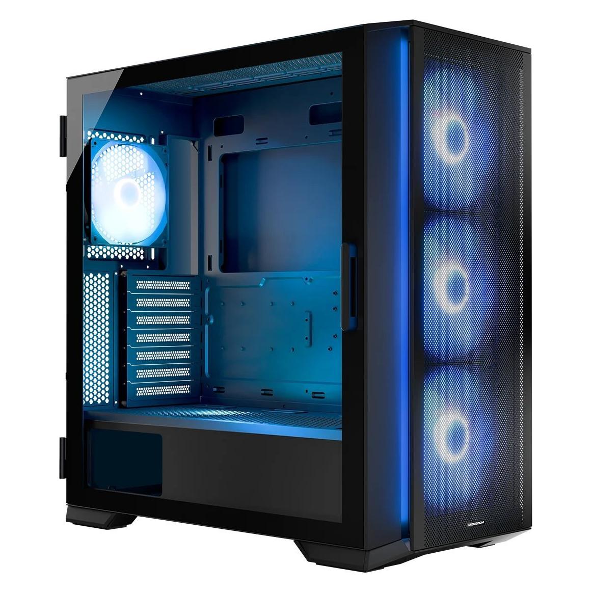 Modecom Horizon ARGB czarna (E-ATX, mATX, Mini-ITX) (AT-HORIZON-MG-ARGB-10-000000-0002)