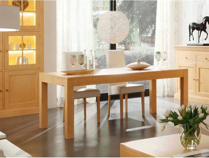 Casamia Esstisch Esstisch Esszimmer Tisch Santos 200x100cm feste Platte Pinie massiv