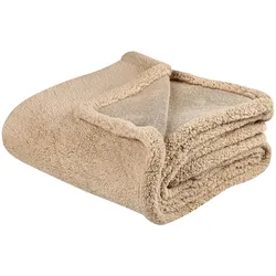 DECKE Sandbeige Mirge 125/150 cm