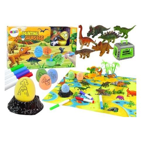 Lean Toys DIY-Kreativset Dinosaurier-Eier zum Bemalen von Transporter (33485424)