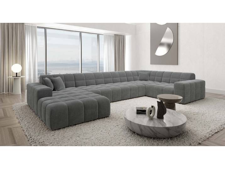 Stoff Wohnlandschaft Ibiza U-Form