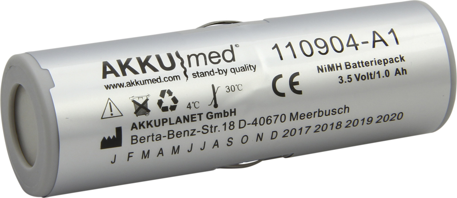 AccuCell NiMH-batterijen geschikt voor Heine X-02.99.382 en X-002.99.382