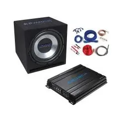 CRUNCH CBP1000 Basspaket aus GPX1000.4 4-Kanal Verstärker+ GPX350 30 cm Bassr...
