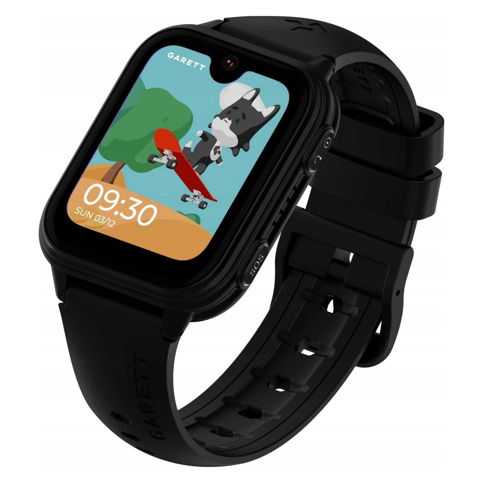Garett Kids Vibe 4G Black Bērnu Viedpulkstenis (48.50 mm, Schwarz, 4G) (VIBE_4G_BLK)