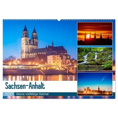 Sachsen-Anhalt - Meine vielfältige Heimat (Wandkalender 2027 DIN A2 quer), CALVENDO Monatskalender