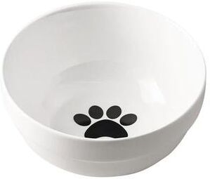 Inspired Finds Raised Ceramic Double Cat Bowl For Food And Water fish Bone
