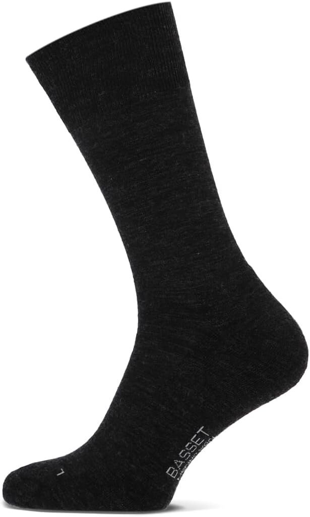 Arbeitssocken STAPP "Basset Socks Merino", Herren, Gr. 43, grau (anthrazit), Obermaterial: 78% Viskose CV. 20% Polyester PES. 2% Elasthan EL., Socken Arbeitssocken