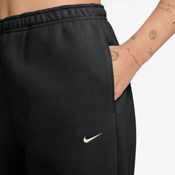 NIKE Studio Fleece High-Waist Jogginghose Damen 001 - total black/sail XL