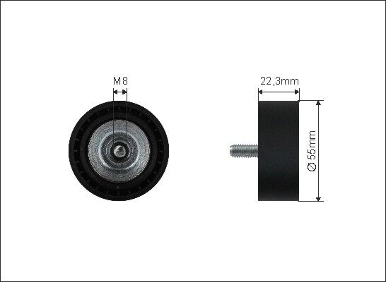 Caffaro Umlenk-/führungsrolle, Keilrippenriemen 500226 Für Bmw Toyota