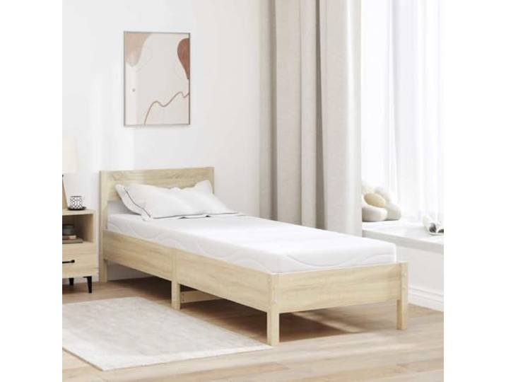 Matratze Mittel 70 x 200 cm Weiß Gel-infundierter Memory-Schaum,Polyester,mittlerer Härtegrad,rechteckiges Design,Innenbereich