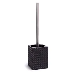 MSV Bad Serie "Kubik" WC Bürste Toilettenbürste Klobürste WC Garnitur Schwarz