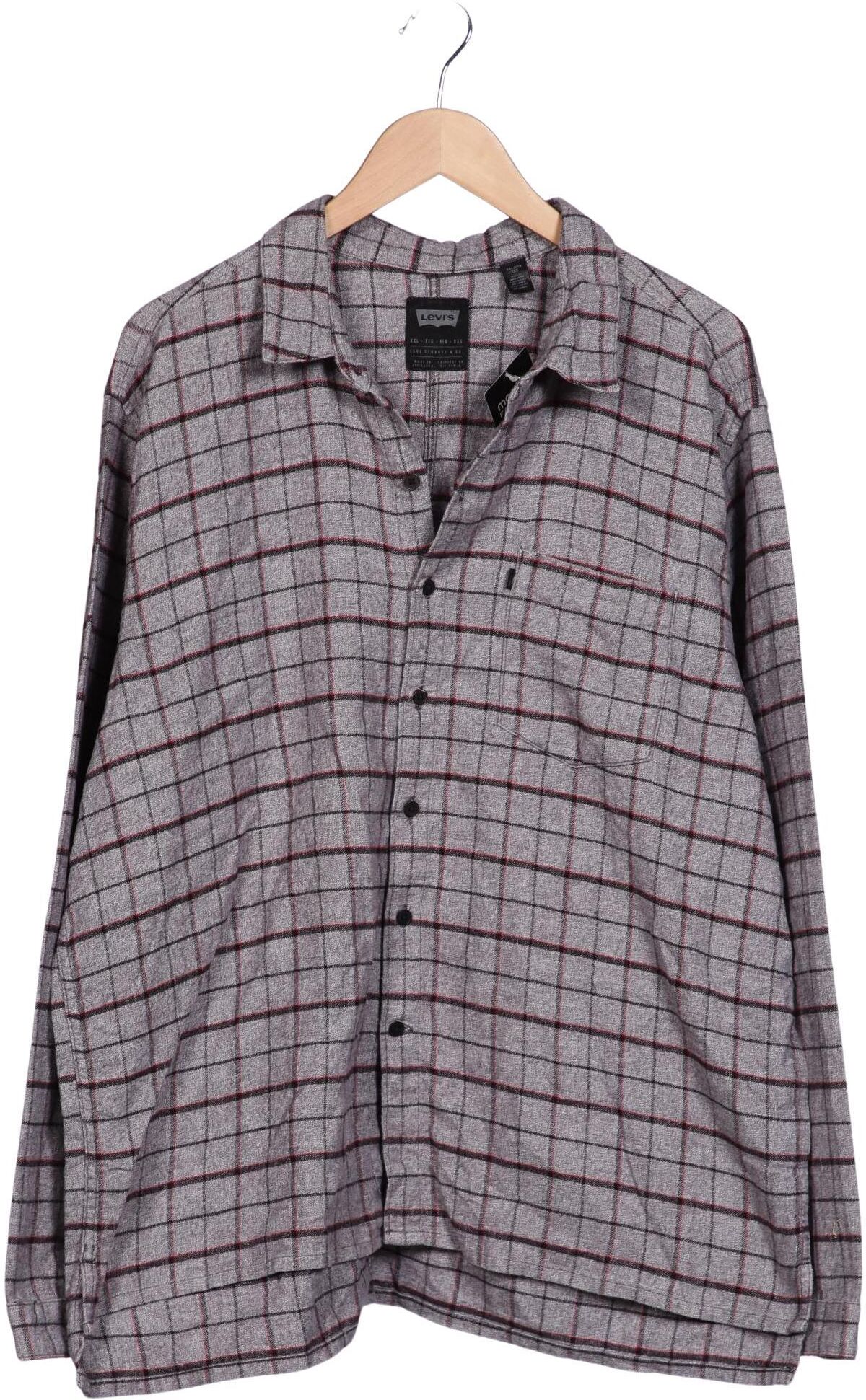 Levis Herren Hemd, Grau, Gr. Xxl, Baumwolle - Second Hand
