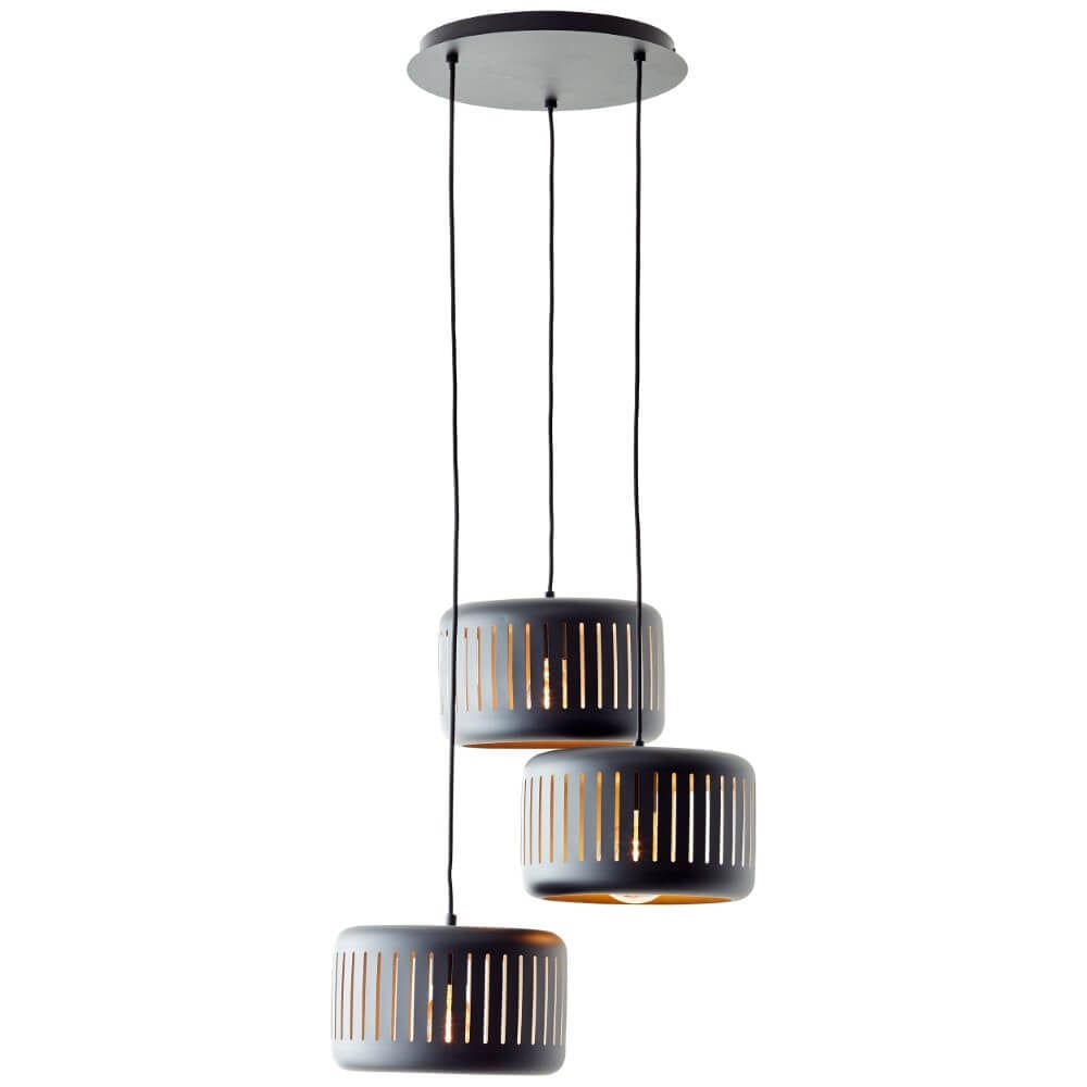 Brilliant Tyas Vide hanglamp zwart Ø 52cm