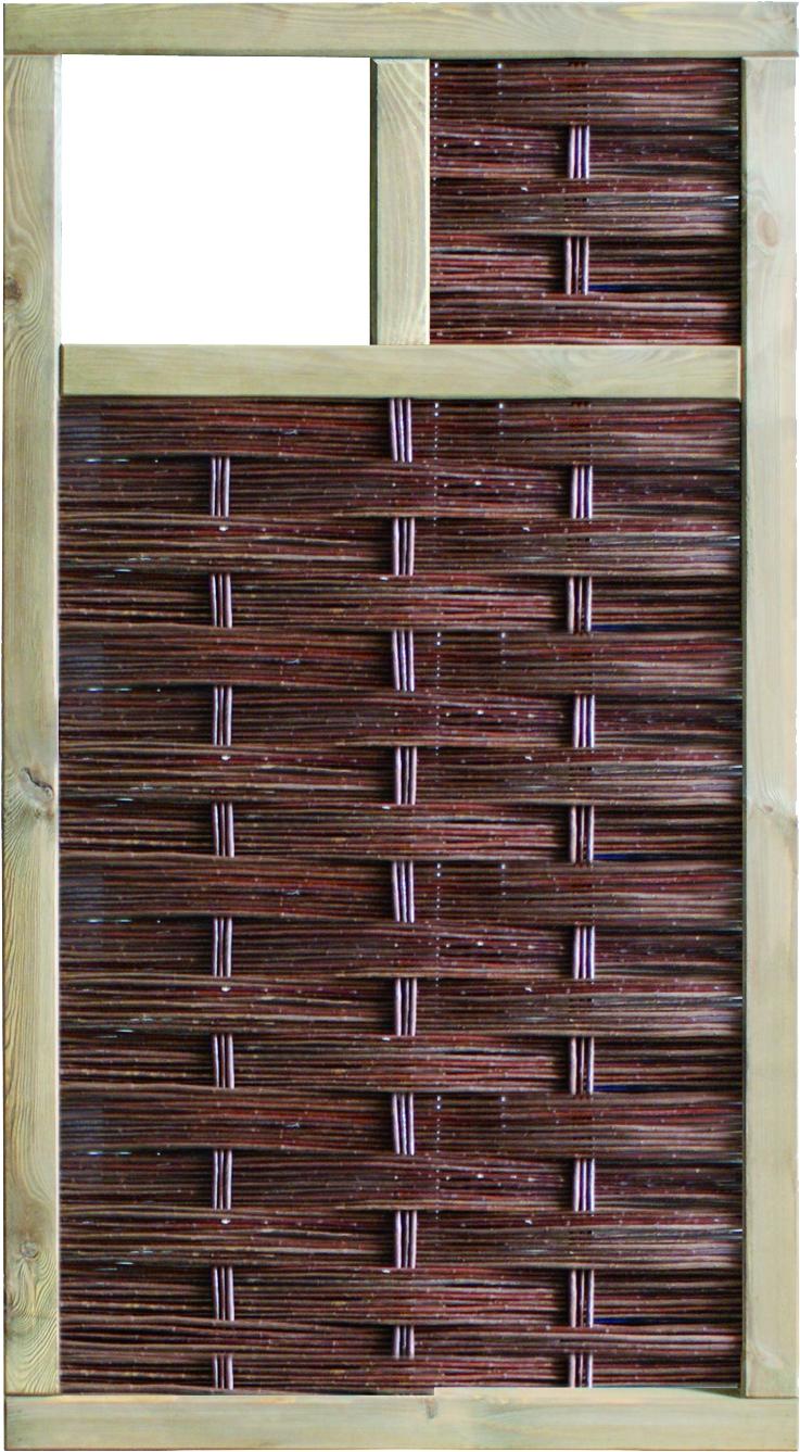 TETZNERJENT LABO-Weidengeflechtzaun 3D 94 x 180 cm, 1 Fenster oben 08436774