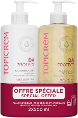 Topicrem Da Protect Emollient Balm 500 ml + Cleansing Gel 500 ml