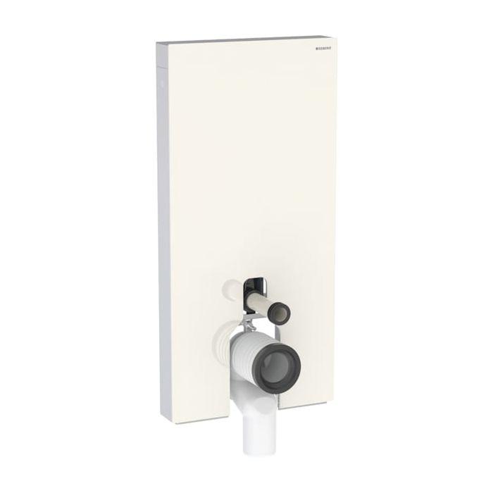 Geberit Monolith Stand-WC-Modul 131003JL5 Bauhöhe 101cm, Front Glas sand-grau, Seite aluminium