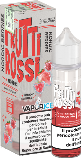 VaporArt Frutti Rossi Vaporice Liquido Shot 20ml Fragola Lampone Ribes Ghiaccio