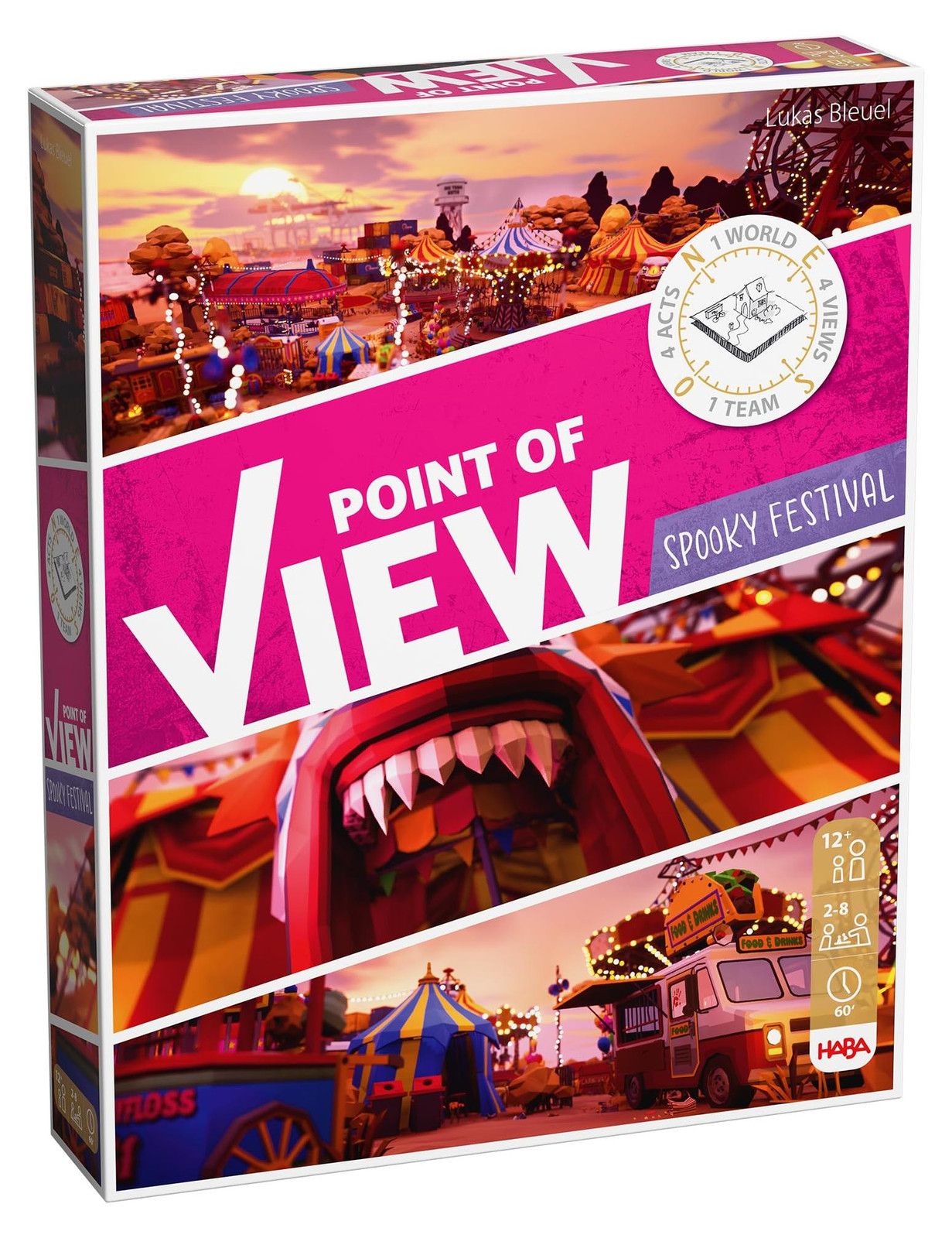 HABA Point of View Spooky Festival coöperatief bordspel voor kinderen
