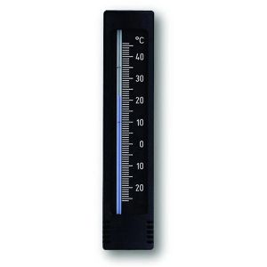 TFA Thermometer 12.3023.01, analoge Skala, -21 bis 46°C, für innen & außen, schwarz