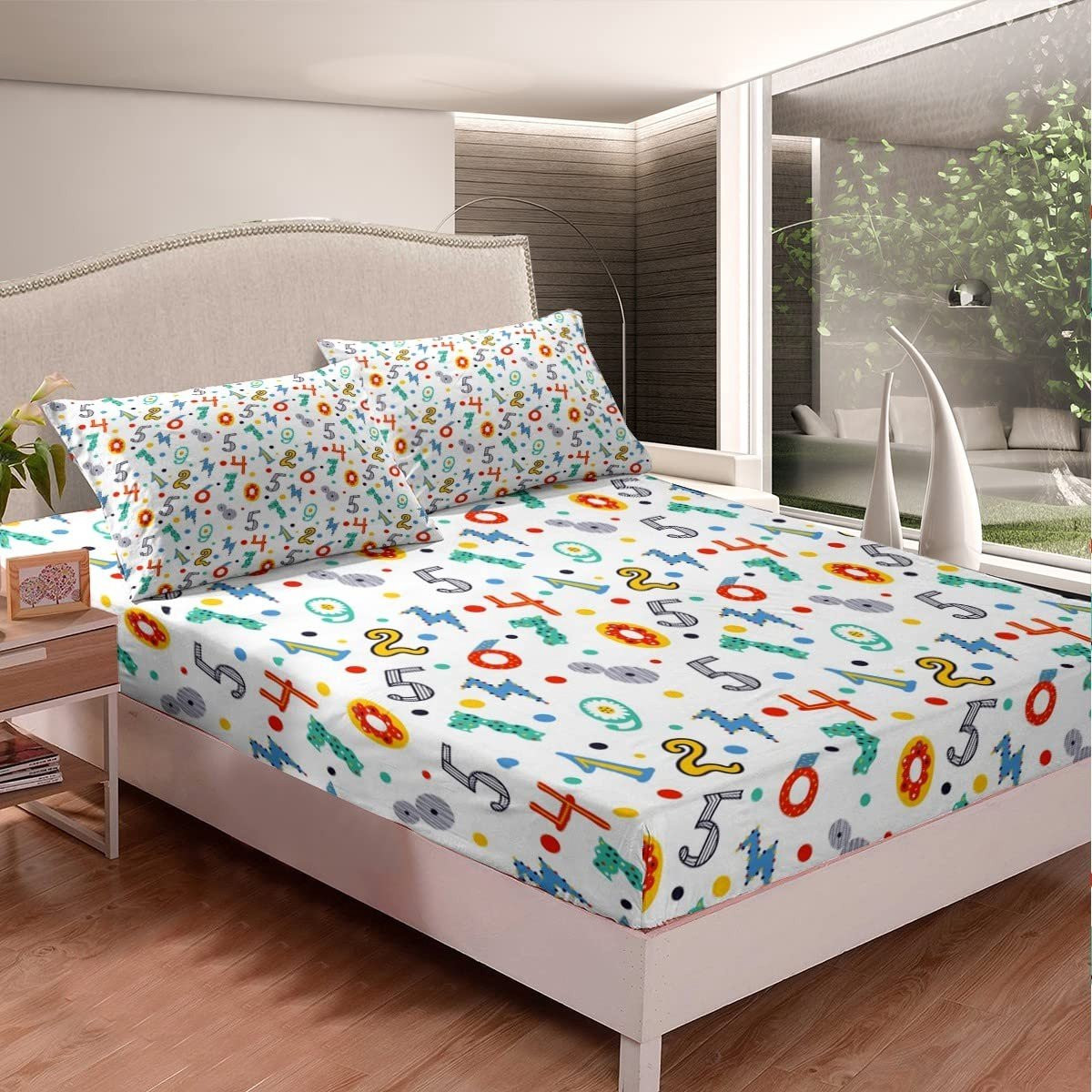 Cartoon Beddengoed Set voor Kinderen - Microfiber Matrashoes en Kussensloop