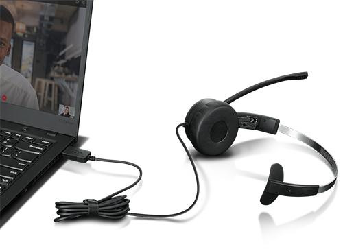 Lenovo 100 Mono USB Headset 4XD1B61617